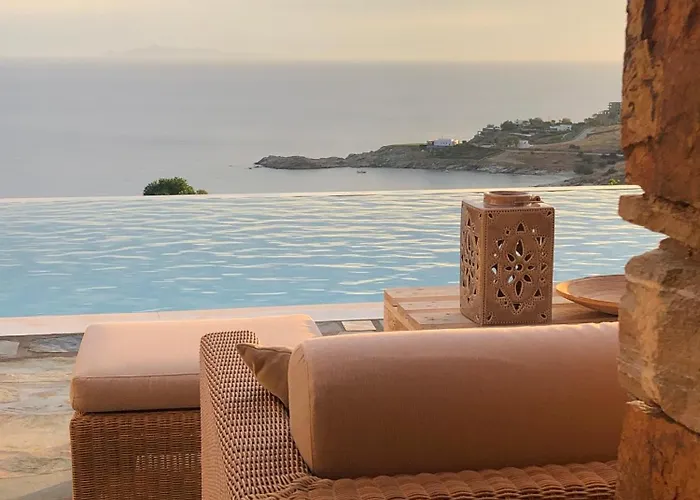 Luxury Cycladic Villa-enjoy Infinity Pool Sunsets Villa Koundouros